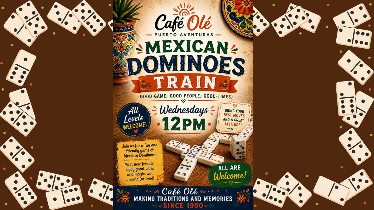 Mexican Train at Cafe Olé