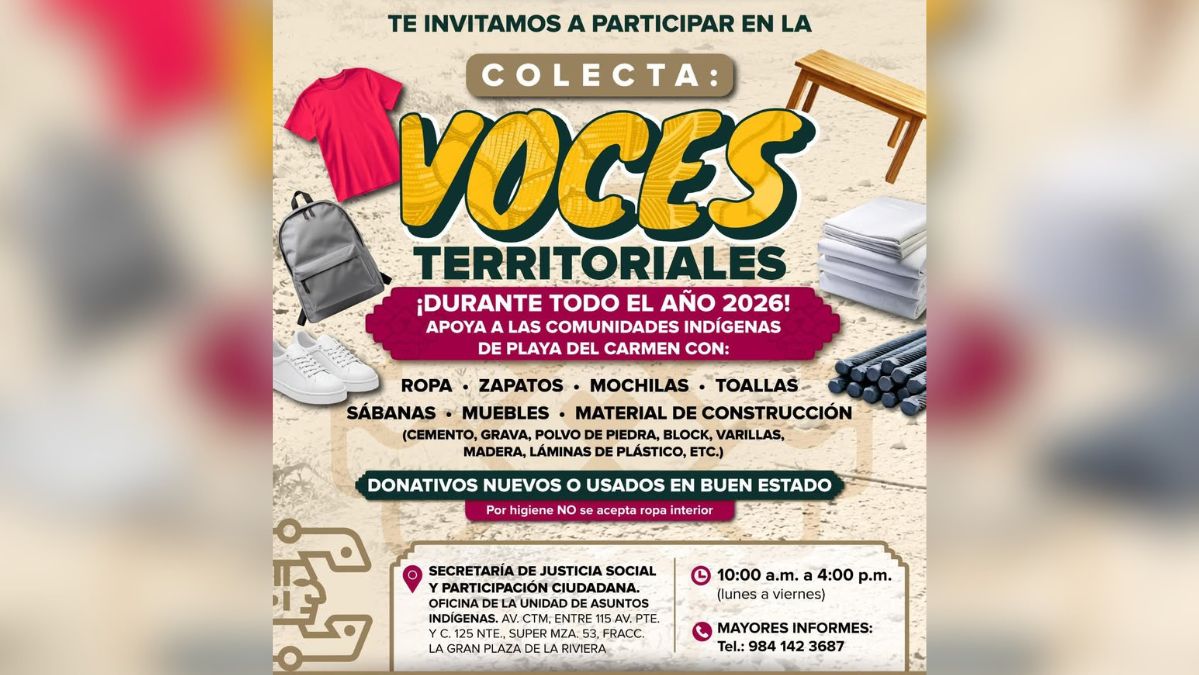 "Voces Territoriales" Donation Drive