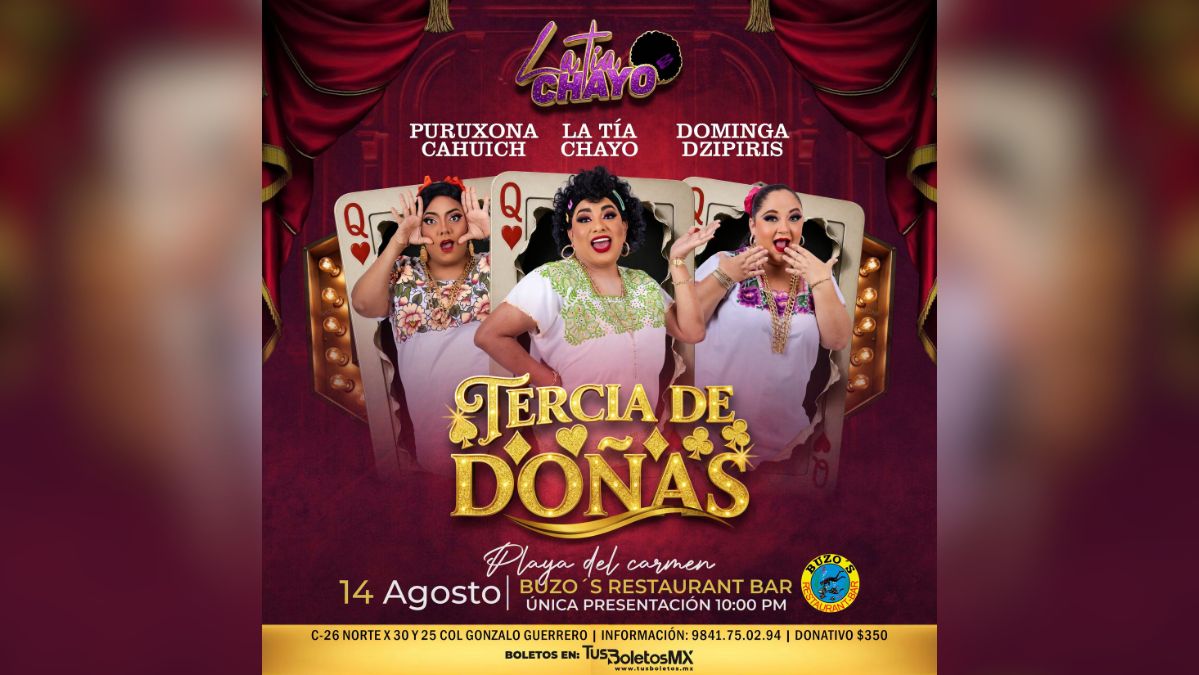 Tercia de Doñas at Buzo’s Playa del Carmen