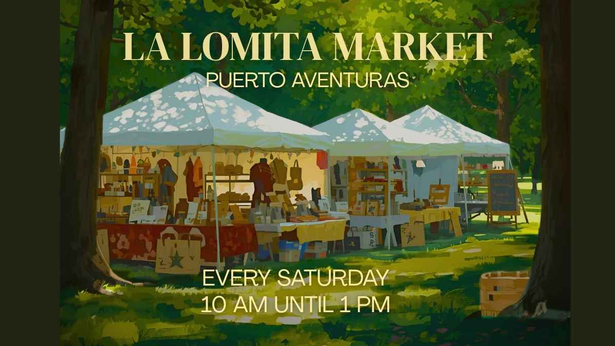 La Lomita Saturday Market in Puerto Aventuras