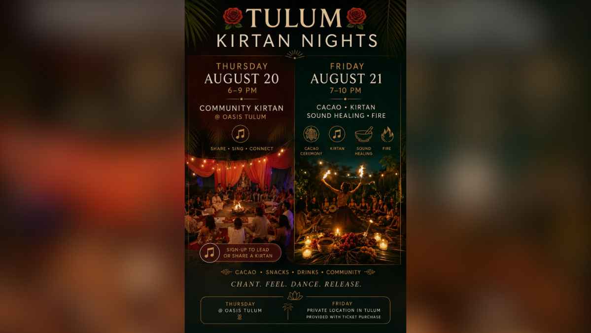 Community Kirtan at Oasis Tulum