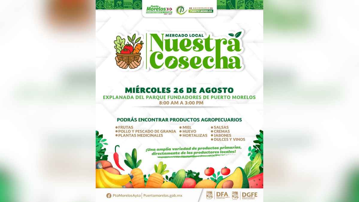 Nuestra Cosecha Market in Puerto Morelos