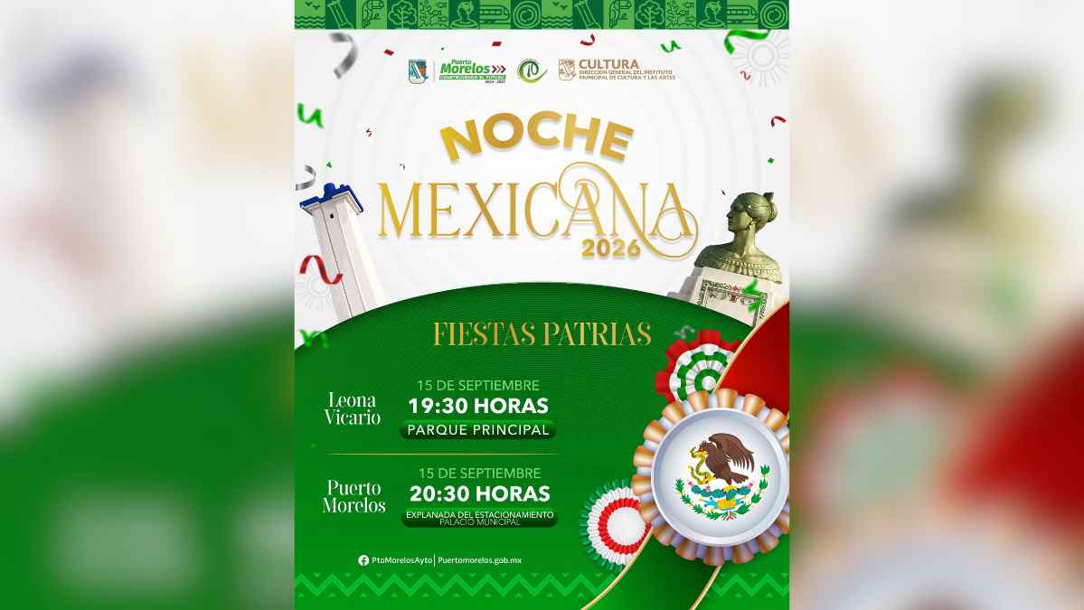 Mexican Independence Celebration in Puerto Morelos