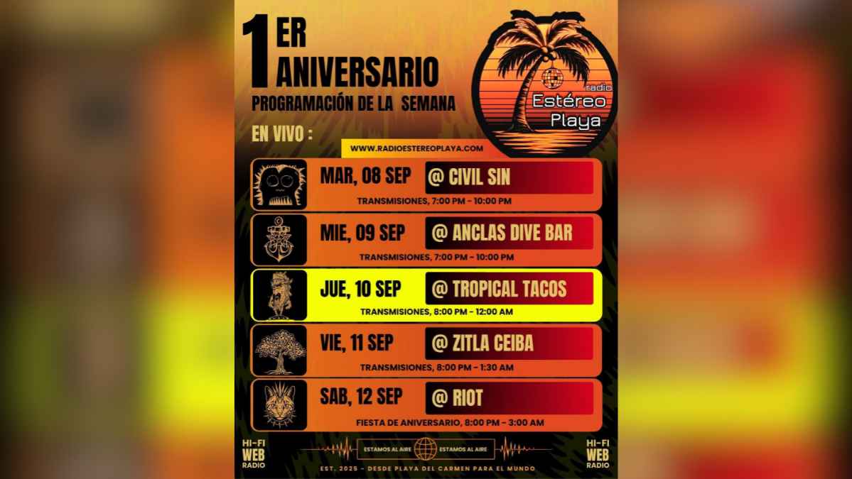 Radio Estéreo Playa at Tropical Tacos