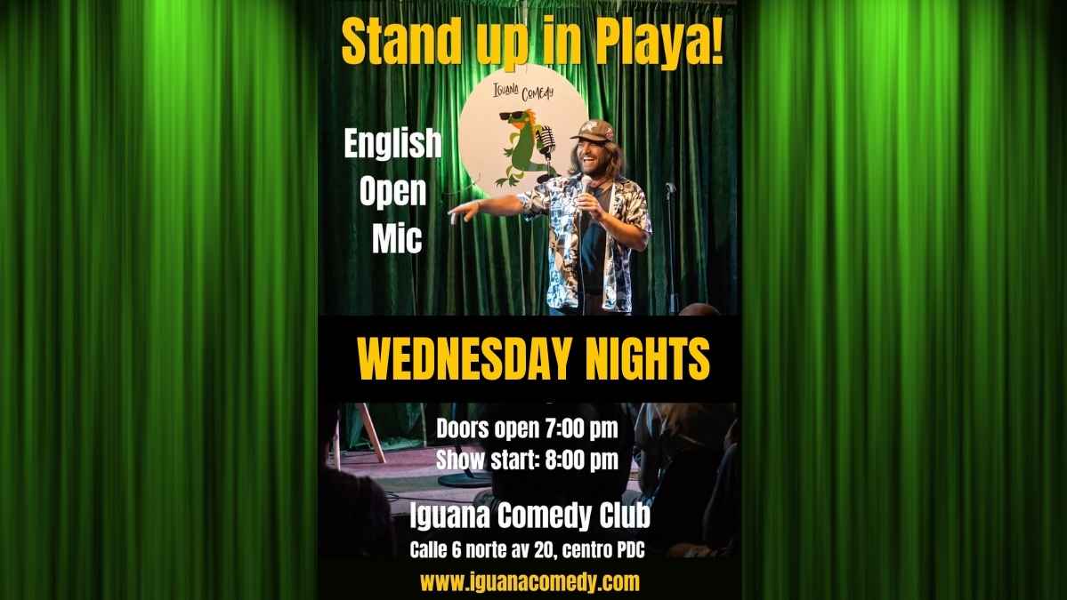 Free English Stand-Up Comedy at Iguana Comedy Club