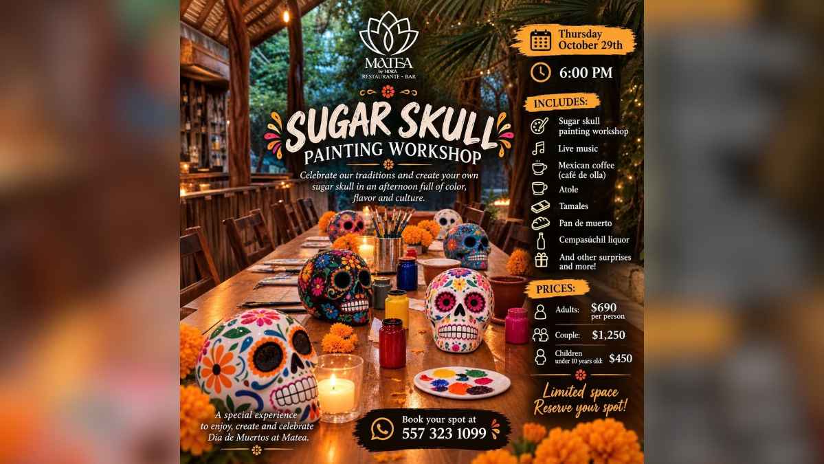 Sugar Skull Painting Workshop at Matea