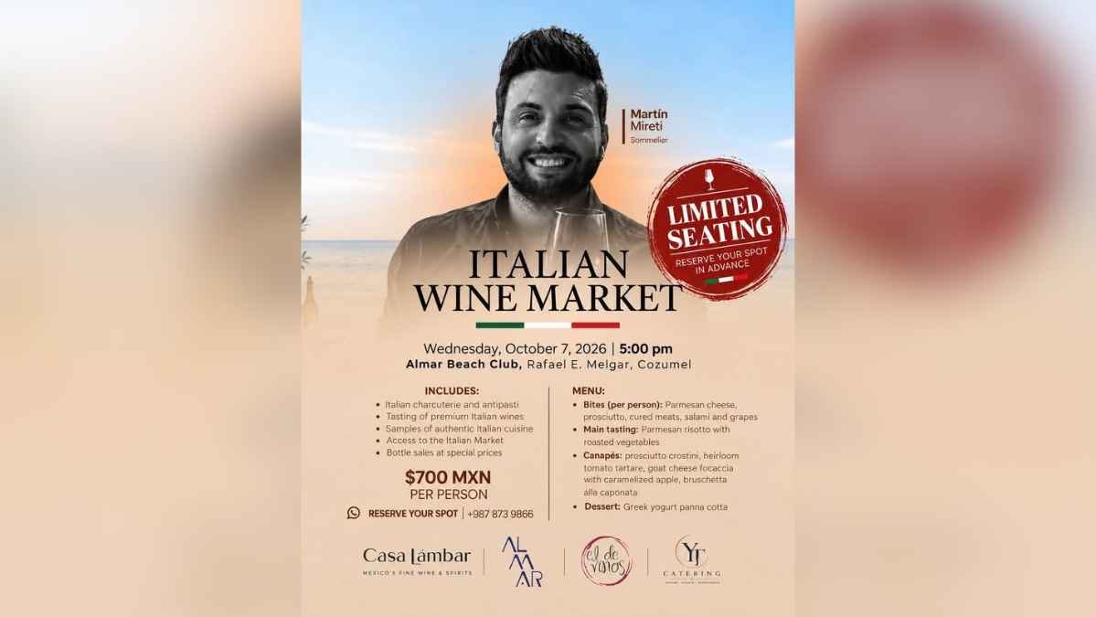 Italian Wine Market at Almar Beach Club