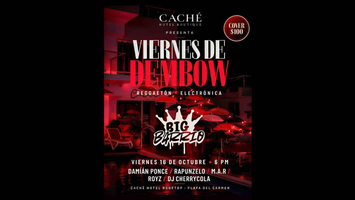 Viernes de Dembow at Caché Hotel Rooftop