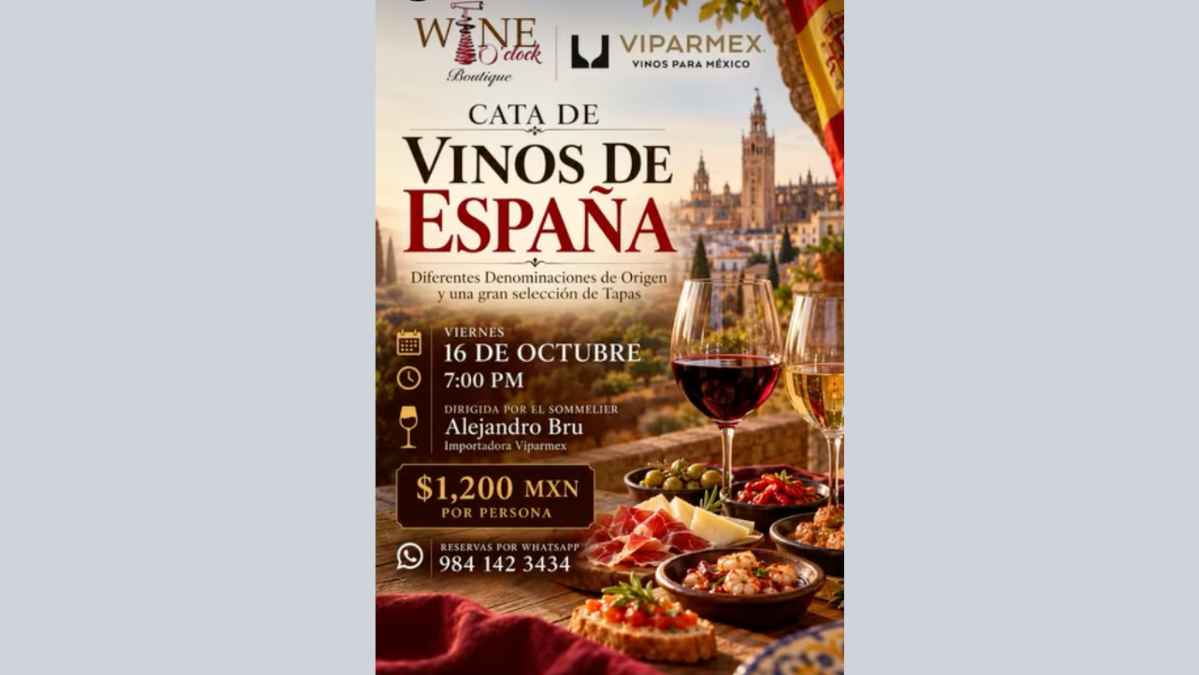 Spanish Wine & Tapas Tasting at Wine O’Clock