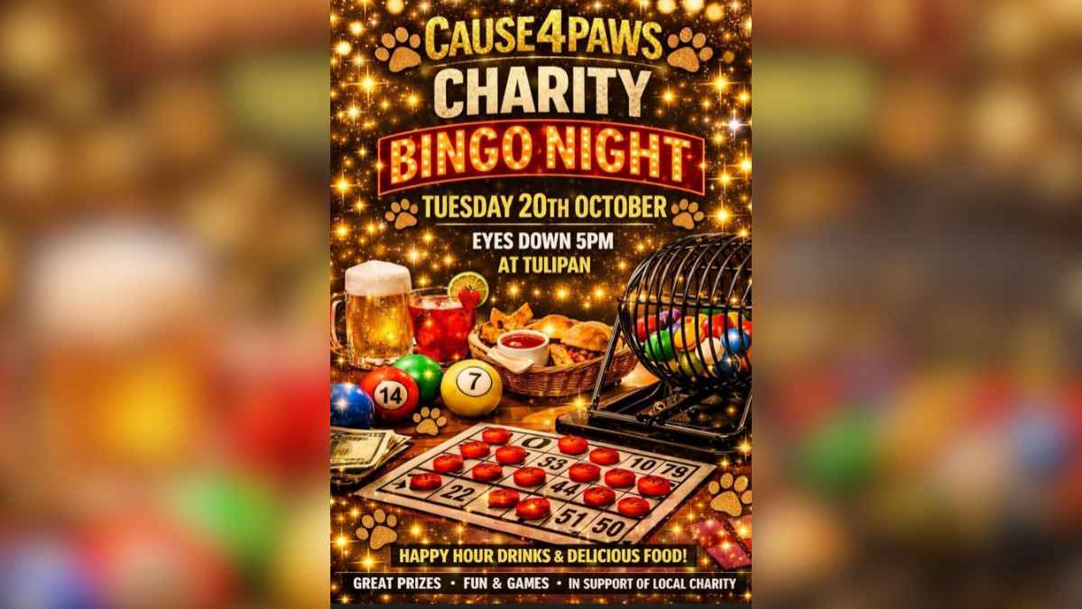 Cause4Paws Charity Bingo Night at Tulipan