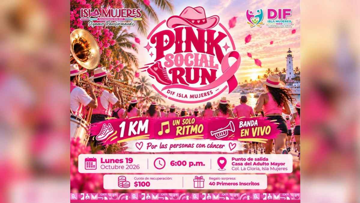 Pink Social Run — Isla Mujeres