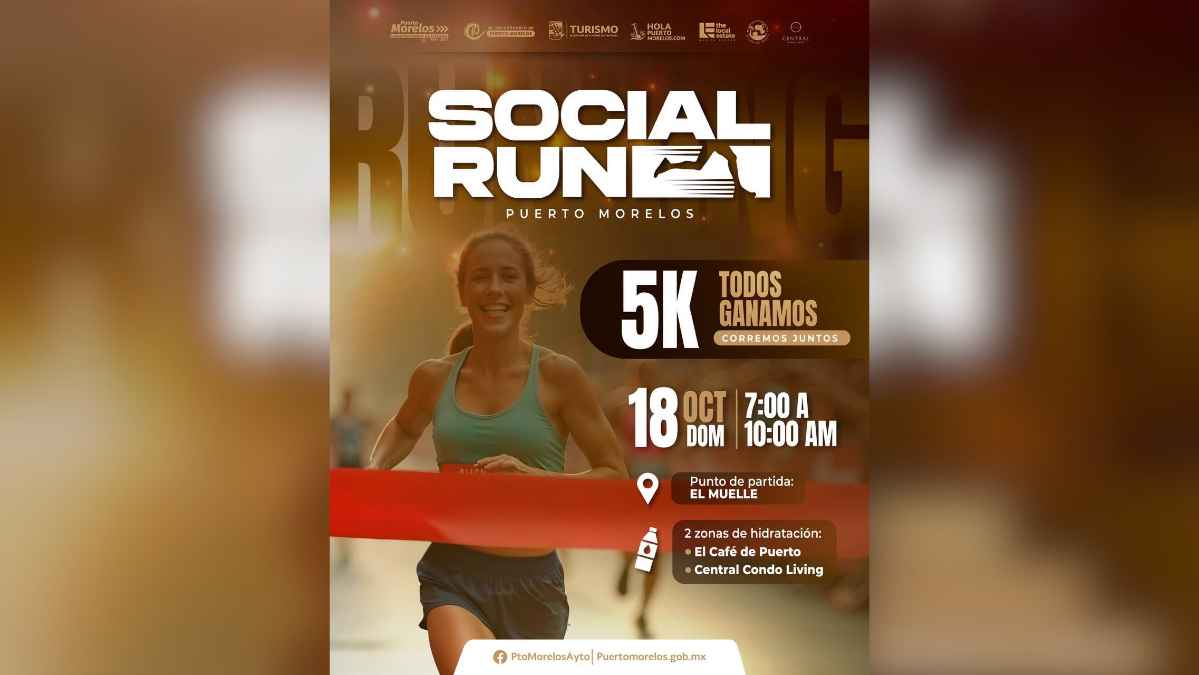 Social Run Puerto Morelos — 5K Community Run