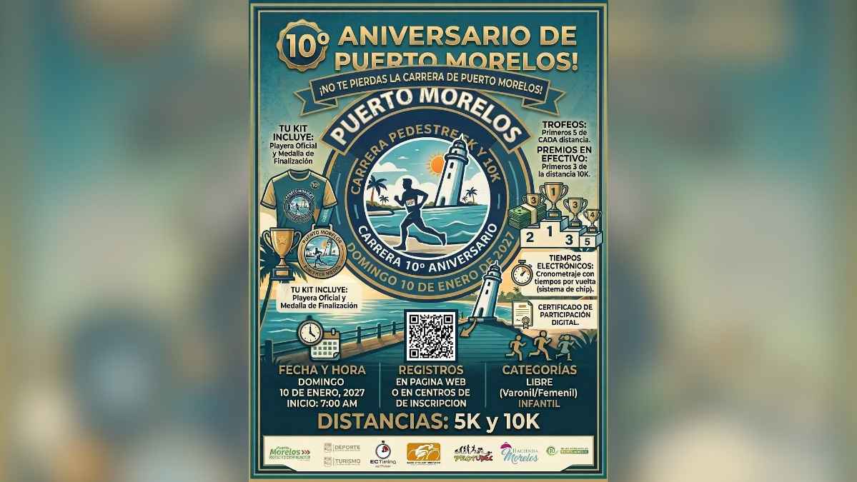 Puerto Morelos 10th Anniversary Run — 5K & 10K
