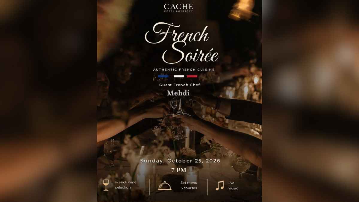 French Soirée at Caché — A 3-Course French Dinner