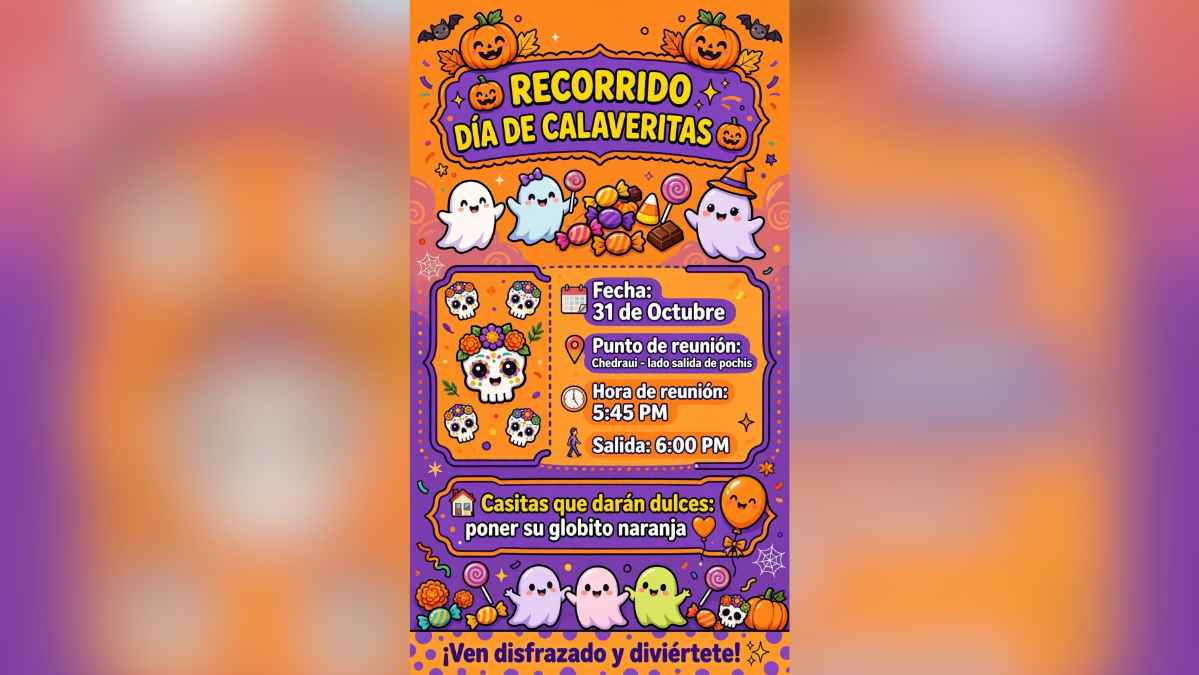 Día de Calaveritas Trick-or-Treat Walk in Puerto Aventuras