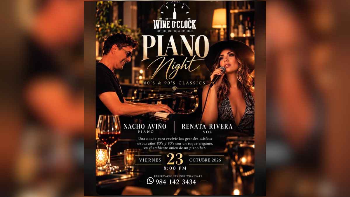 Piano Night — 80s & 90s Classics at Wine O'Clock