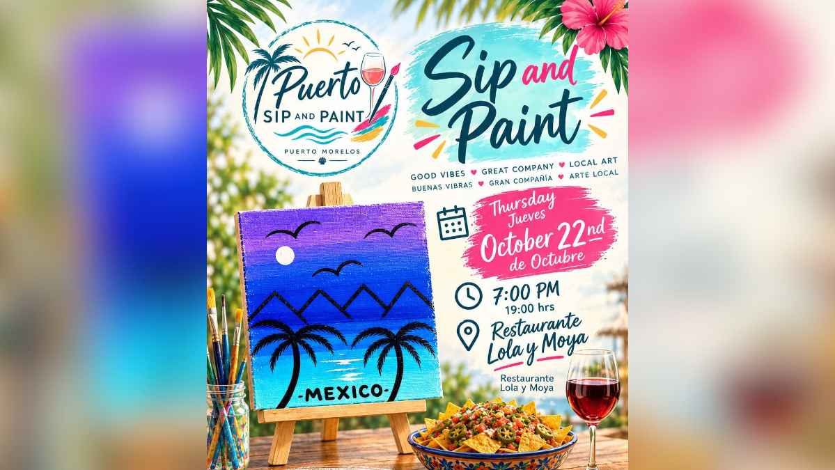 Puerto Sip and Paint — Painting & Wine Night