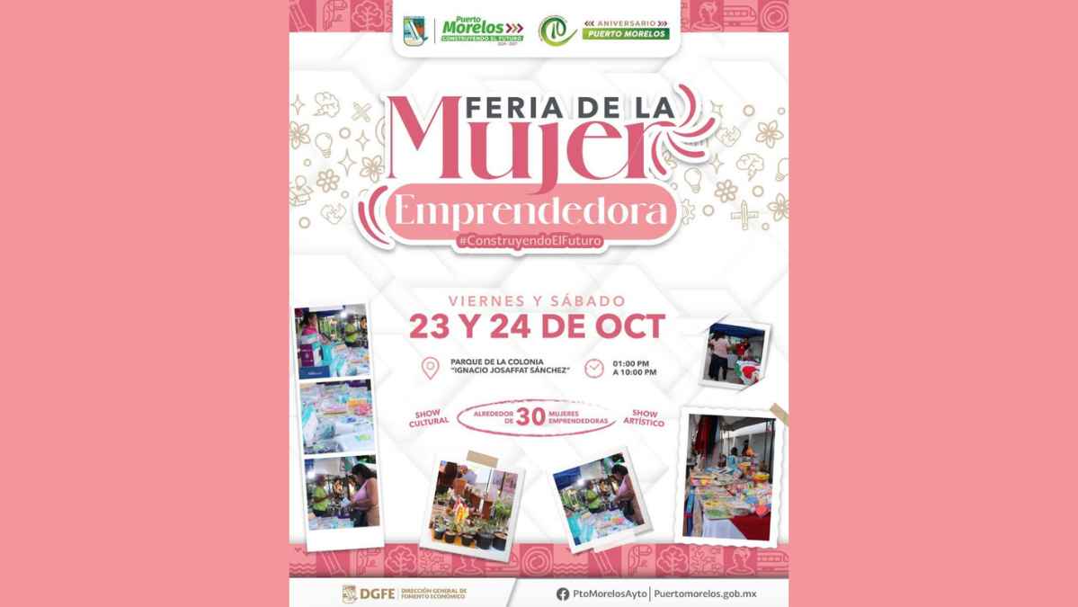 Women Entrepreneurs Fair in Puerto Morelos