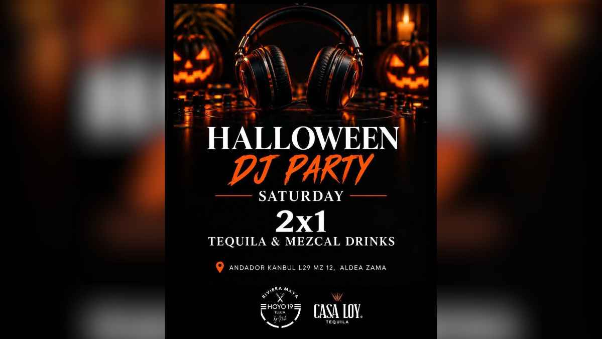 Halloween DJ Party at Hoyo 19 in Tulum