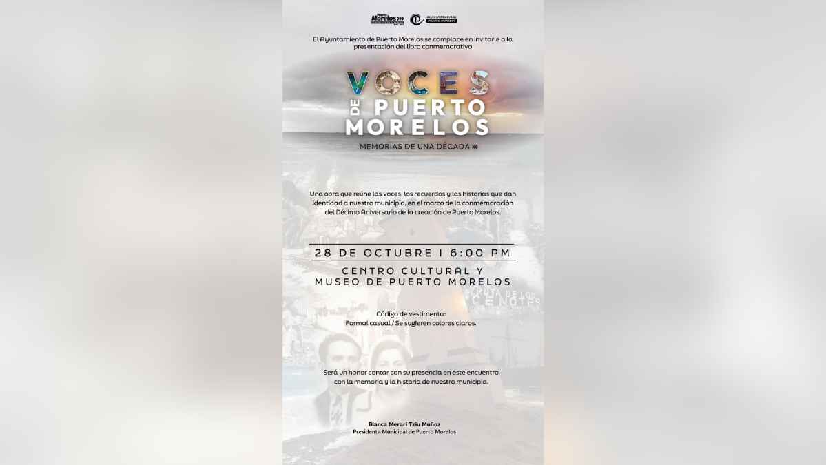 Voces de Puerto Morelos: Memories of a Decade — Book Presentation